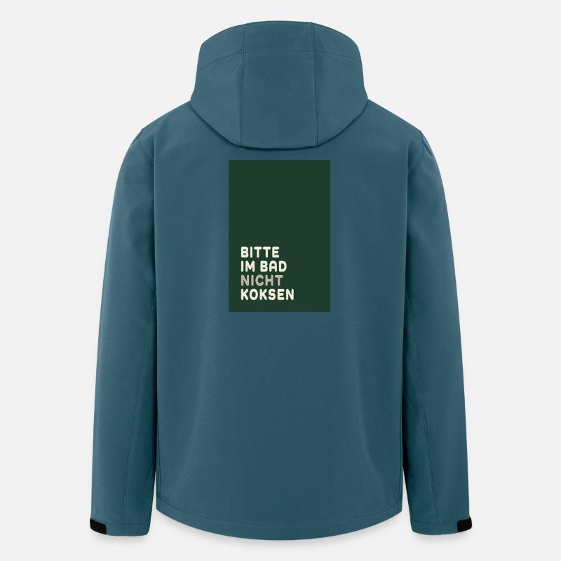 Minimal Statement – Dark Green & Cream Design - Recycelte Männer Softshell-Jacke von Stanley/Stella - Dunkles Petrol