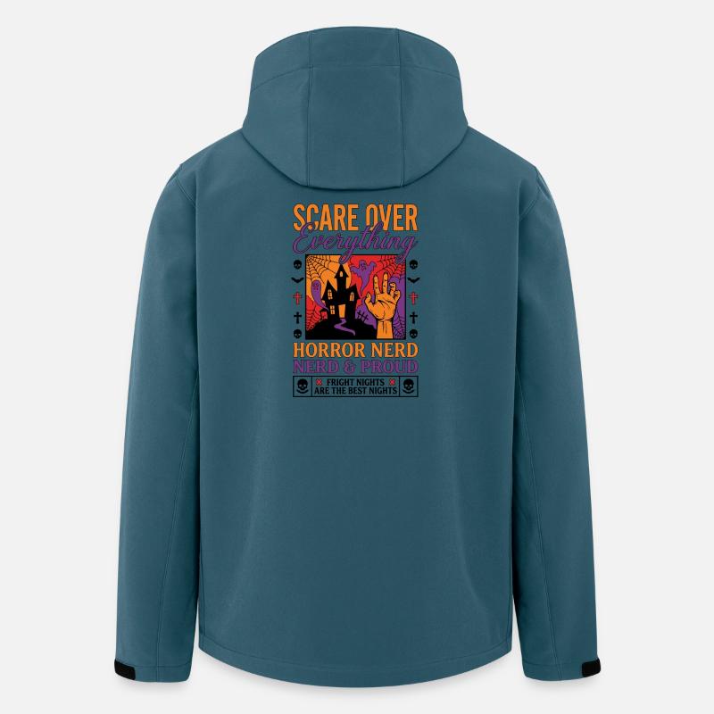 Horror Nerd Stolz Design - Recycelte Männer Softshell-Jacke von Stanley/Stella - Dunkles Petrol