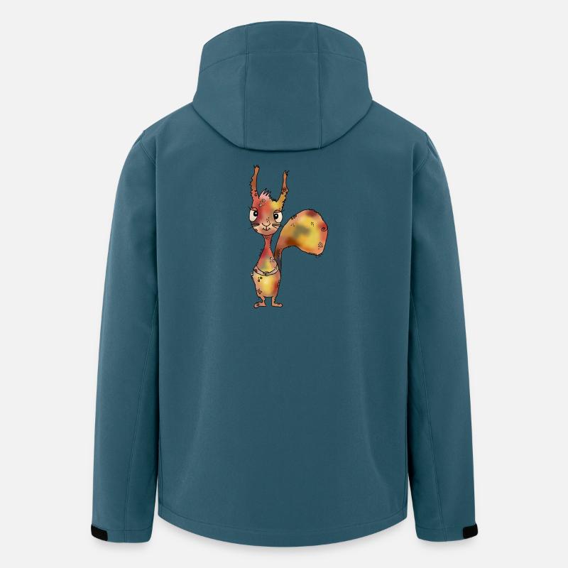 lustiges_Eichhoernchen - Recycelte Männer Softshell-Jacke von Stanley/Stella - Dunkles Petrol