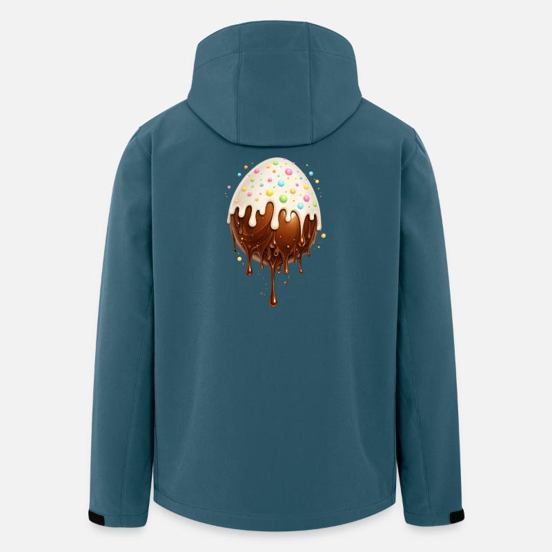 Schokoladenei mit Zuckerguss  - Recycelte Männer Softshell-Jacke von Stanley/Stella - Dunkles Petrol