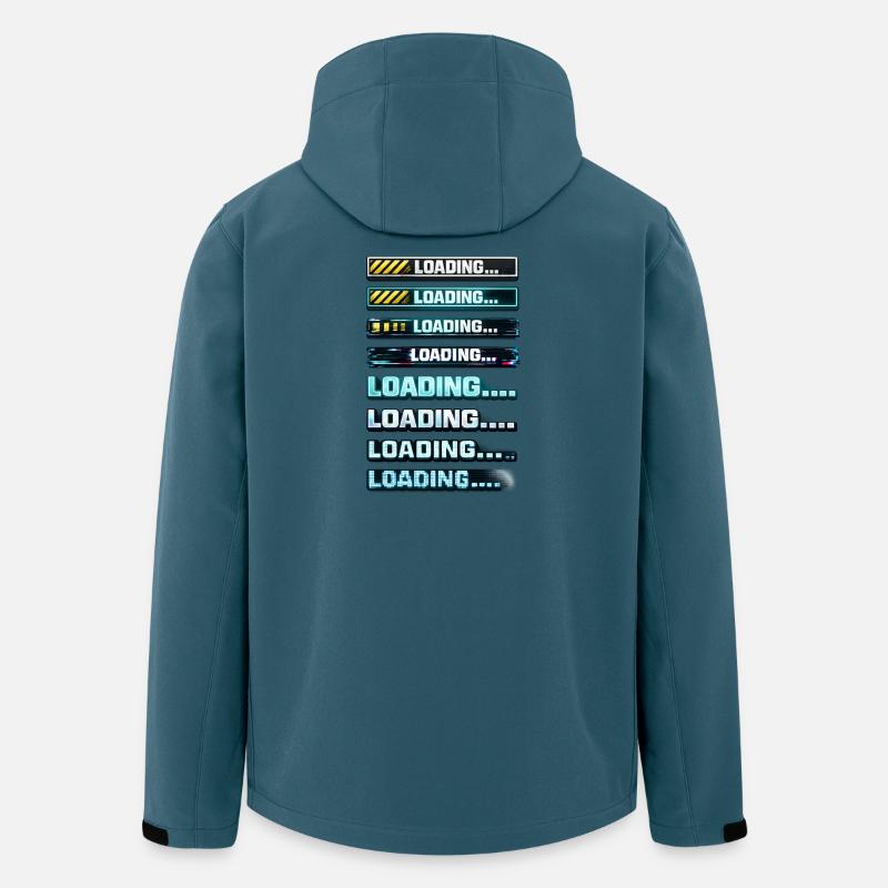 Neon Download Notification Graphics - Men’s Recycled Softshell Jacket Discoverer by Stanley/Stella - stargazer