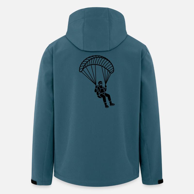 Gleitschirmfliegen - Recycelte Männer Softshell-Jacke von Stanley/Stella - Dunkles Petrol