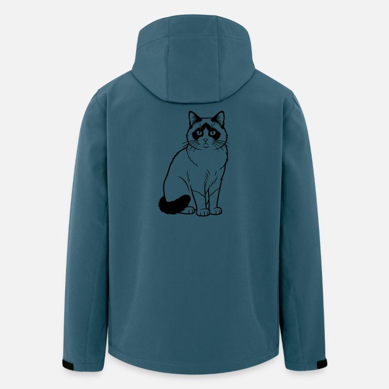 Schneeschuhkatze - Recycelte Männer Softshell-Jacke von Stanley/Stella - Dunkles Petrol