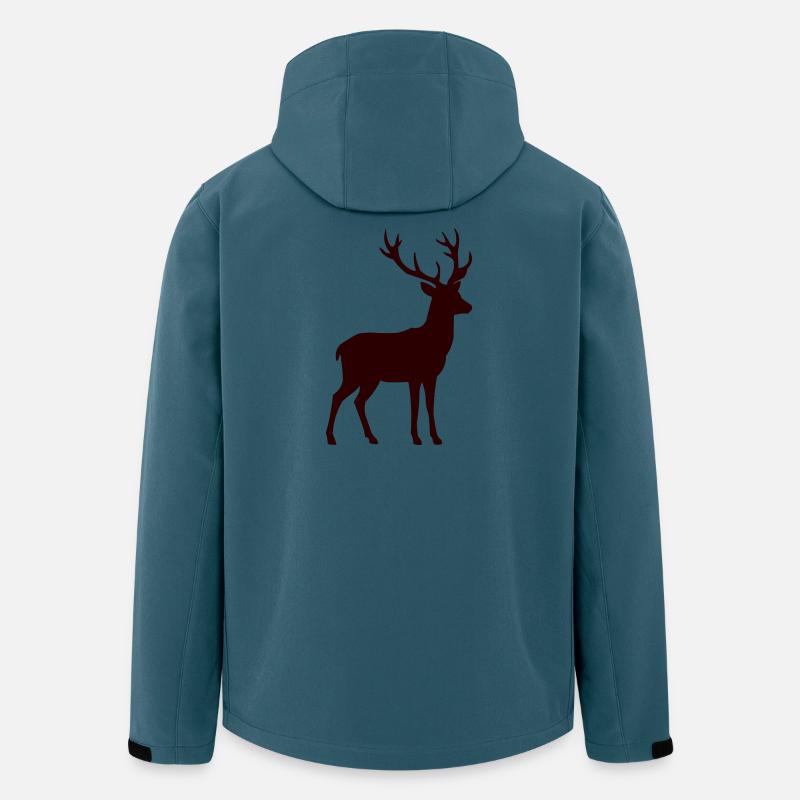 reh - Recycelte Männer Softshell-Jacke von Stanley/Stella - Dunkles Petrol