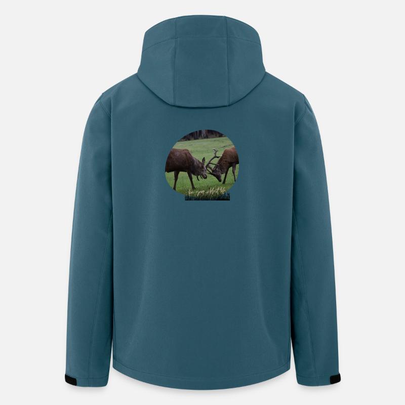 Rotwild-Liebe - Recycelte Männer Softshell-Jacke von Stanley/Stella - Dunkles Petrol