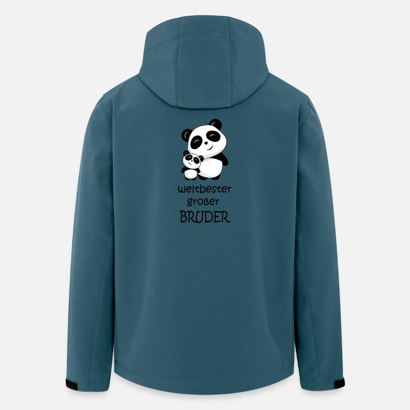 weltbester grosser Bruder - Recycelte Männer Softshell-Jacke von Stanley/Stella - Dunkles Petrol