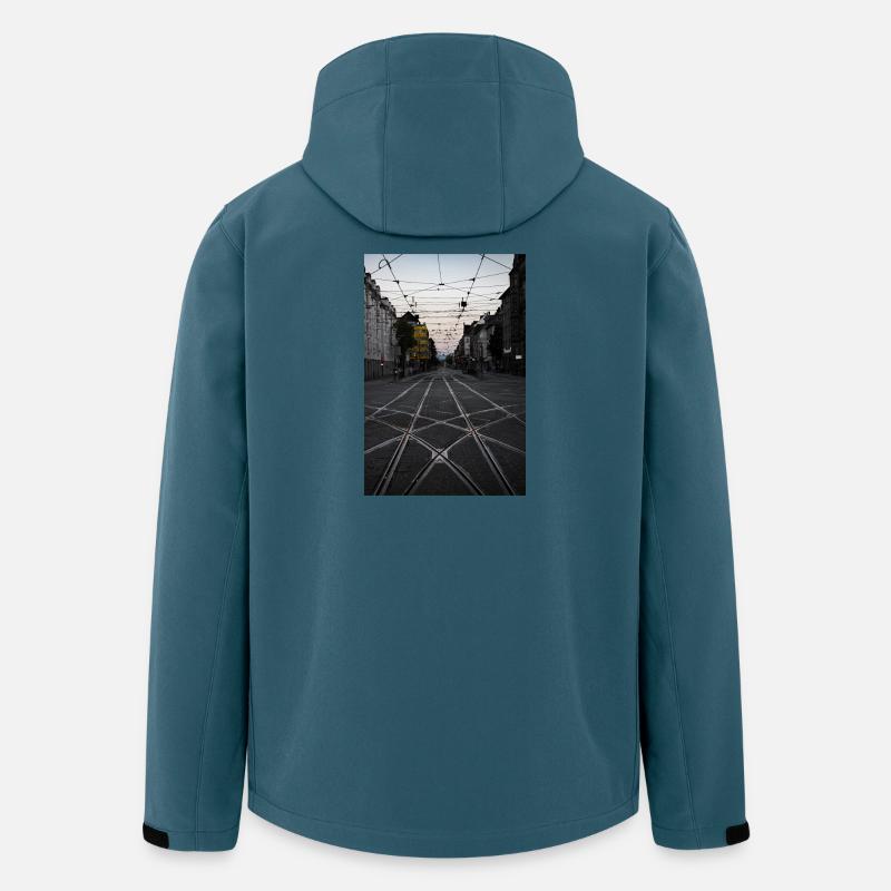 Schienen - Recycelte Männer Softshell-Jacke von Stanley/Stella - Dunkles Petrol