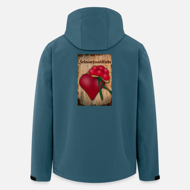 Schwarzwaldliebe - Recycelte Männer Softshell-Jacke von Stanley/Stella - Dunkles Petrol