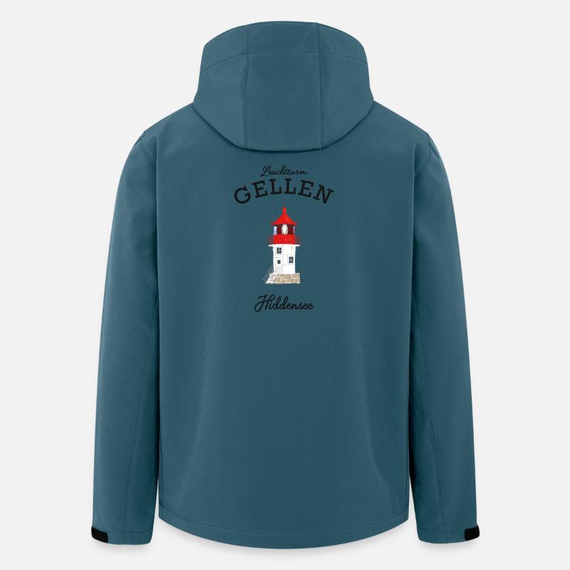 Hiddensee, Lighthouse Gellen, Poster - Men’s Recycled Softshell Jacket by Stanley/Stella - stargazer