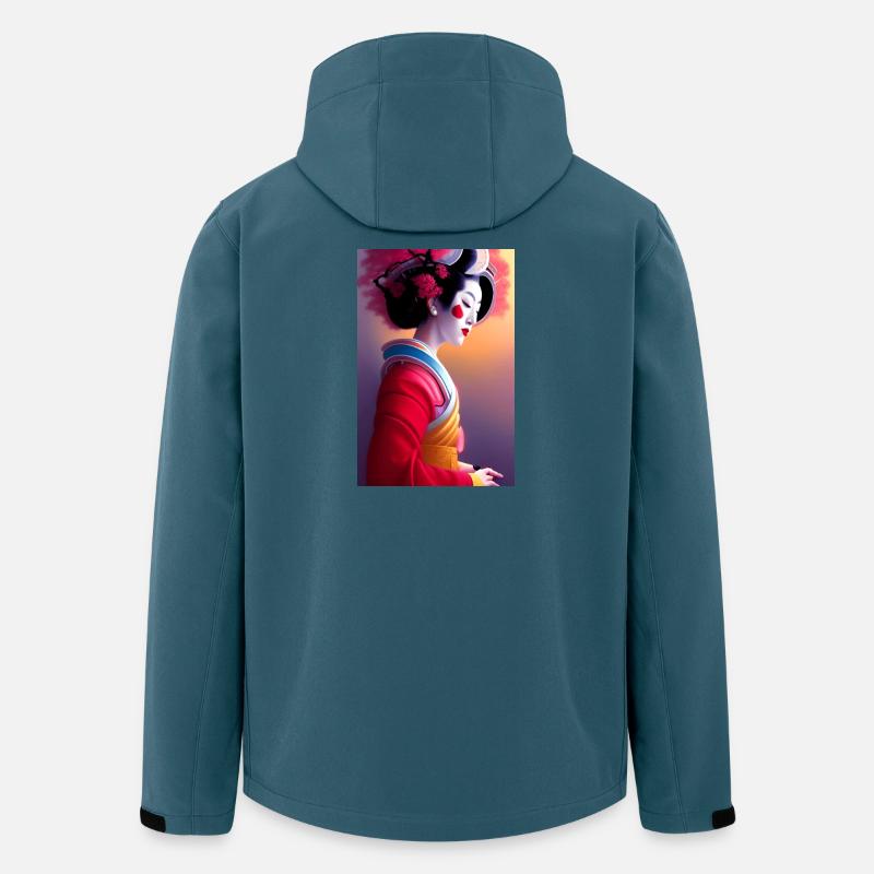 Geisha 8 - Recycelte Männer Softshell-Jacke von Stanley/Stella - Dunkles Petrol
