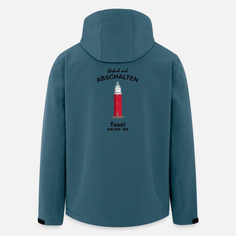 TexeL, Leuchtturm Eierland - Recycelte Männer Softshell-Jacke von Stanley/Stella - Dunkles Petrol