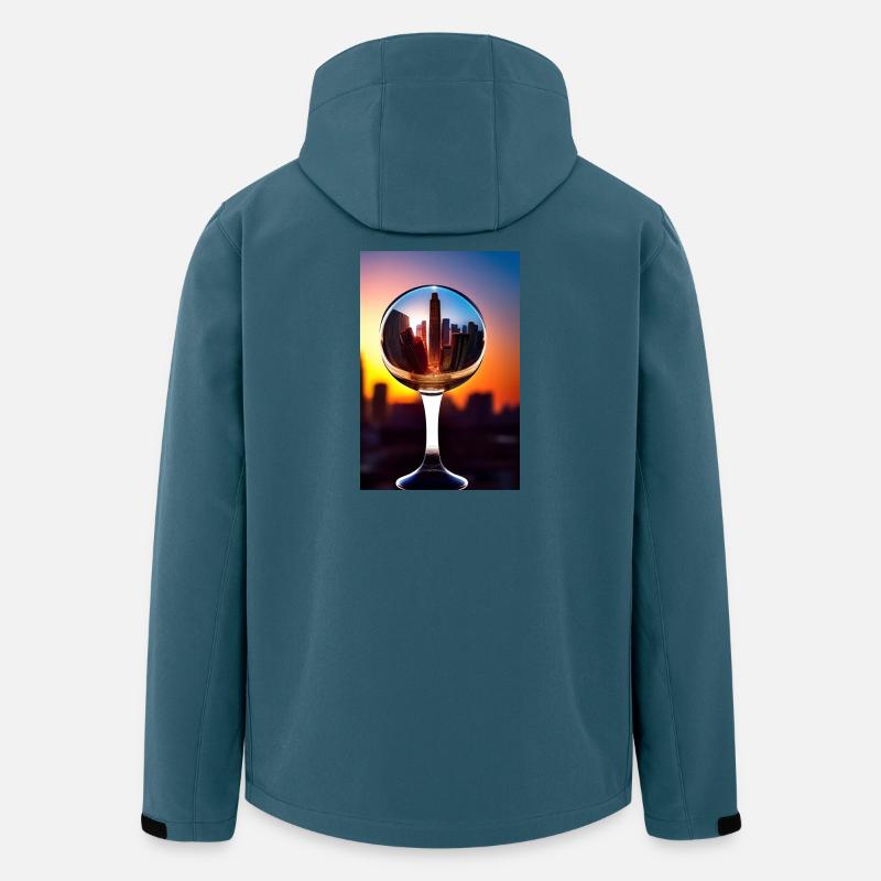 Stadt Kugel - Recycelte Männer Softshell-Jacke von Stanley/Stella - Dunkles Petrol