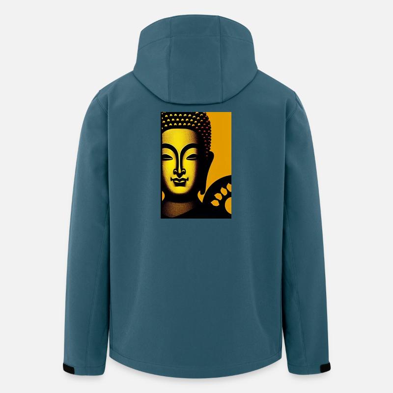 Goldener Buddha - Recycelte Männer Softshell-Jacke von Stanley/Stella - Dunkles Petrol