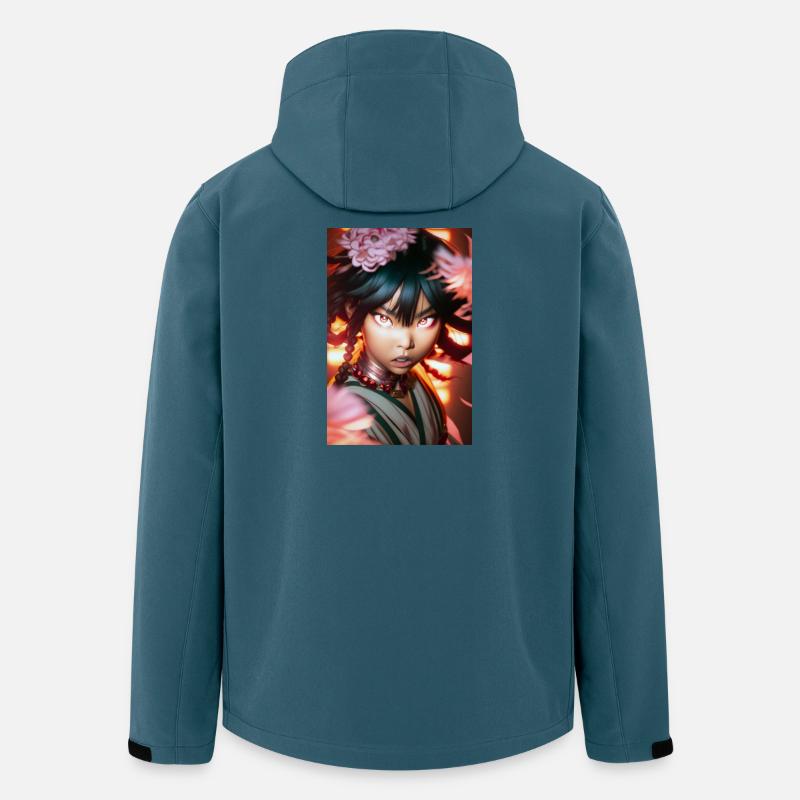 Chika - Recycelte Männer Softshell-Jacke von Stanley/Stella - Dunkles Petrol