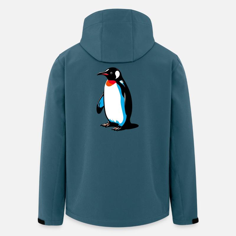 Pinguin - Recycelte Männer Softshell-Jacke von Stanley/Stella - Dunkles Petrol