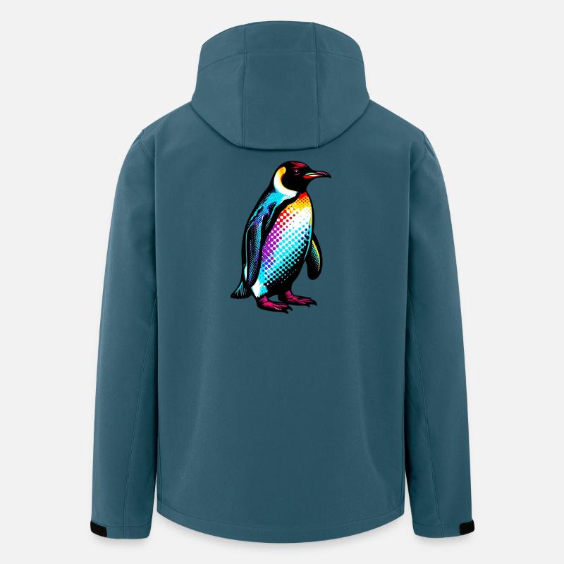 Pinguin - Recycelte Männer Softshell-Jacke von Stanley/Stella - Dunkles Petrol