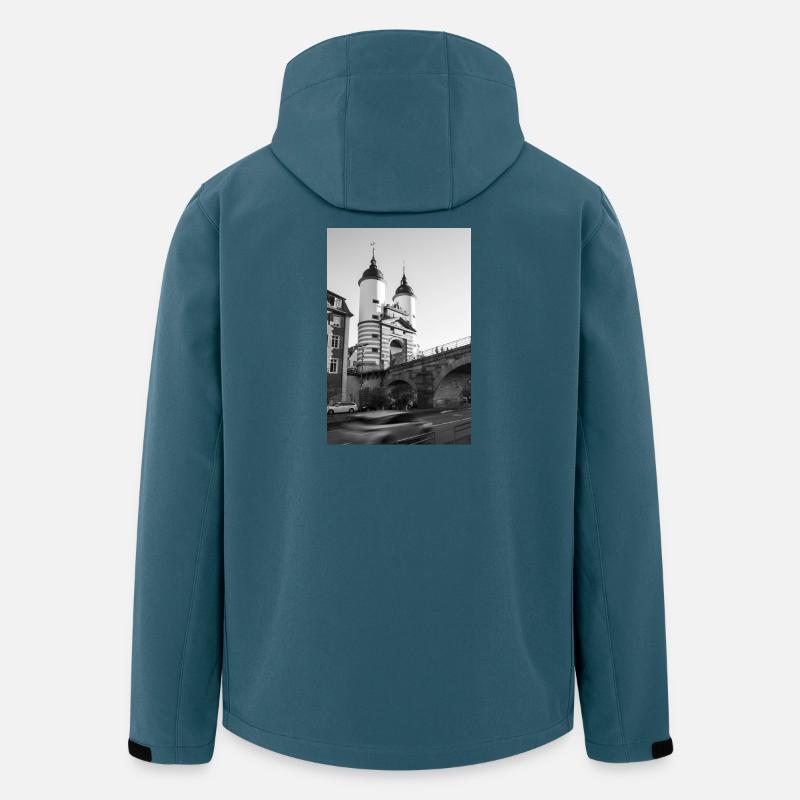 Brückentor Heidelberg - Recycelte Männer Softshell-Jacke von Stanley/Stella - Dunkles Petrol