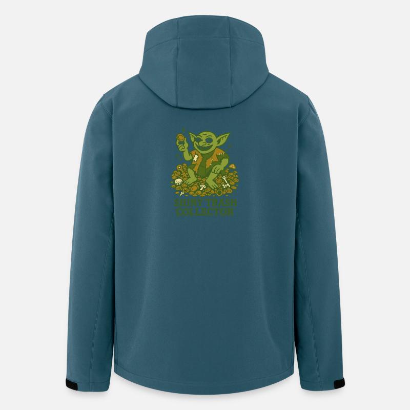 Shiny Trash Collector - Recycelte Männer Softshell-Jacke von Stanley/Stella - Dunkles Petrol