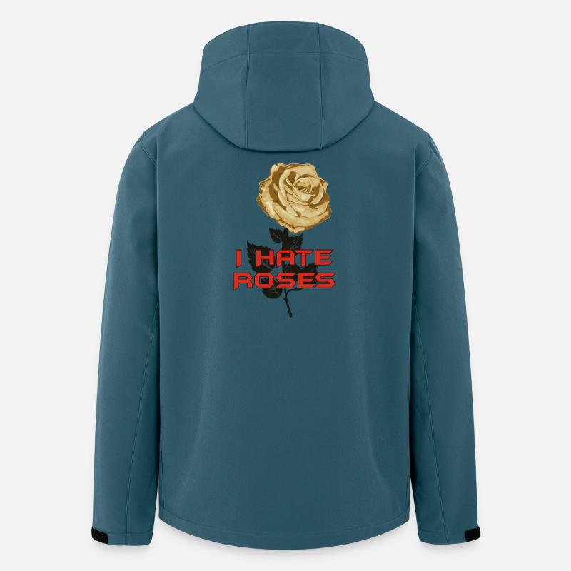 Die Hate Roses - Recycelte Männer Softshell-Jacke von Stanley/Stella - Dunkles Petrol
