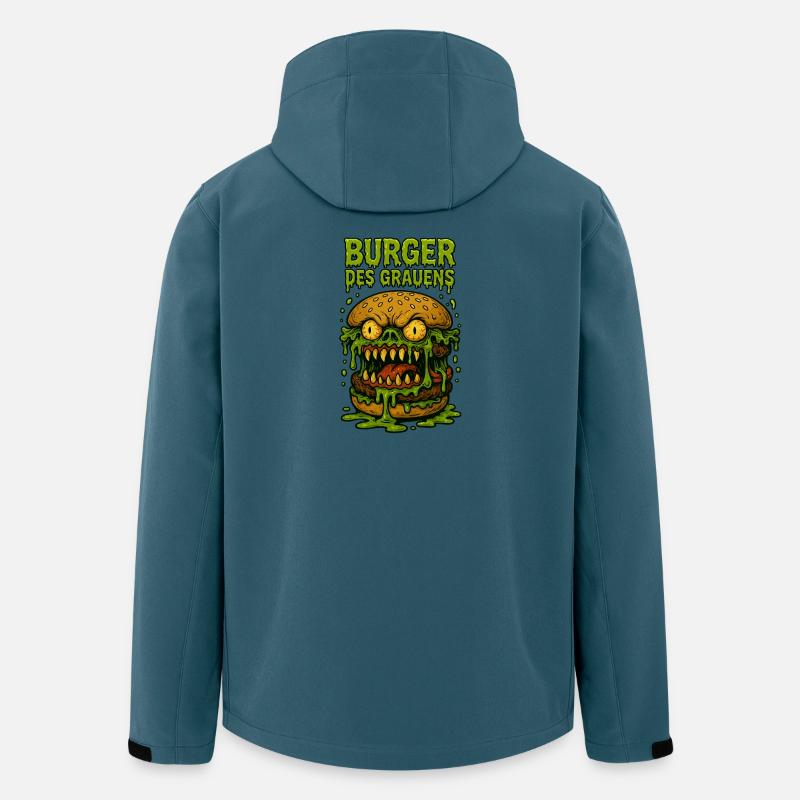 Burger des Grauens - Recycelte Männer Softshell-Jacke von Stanley/Stella - Dunkles Petrol