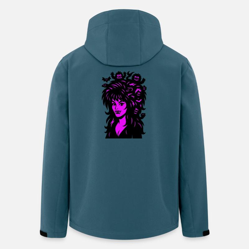 Vampir-Lady mit Superhair! - Recycelte Männer Softshell-Jacke von Stanley/Stella - Dunkles Petrol