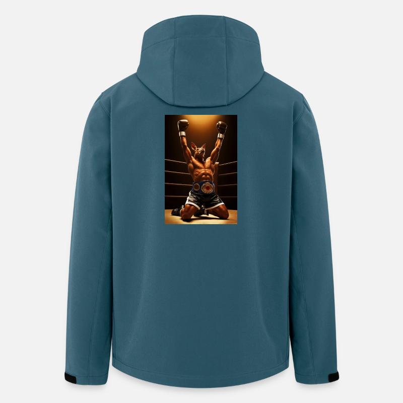 Champion Känguru Humanoider Boxer - Recycelte Männer Softshell-Jacke von Stanley/Stella - Dunkles Petrol