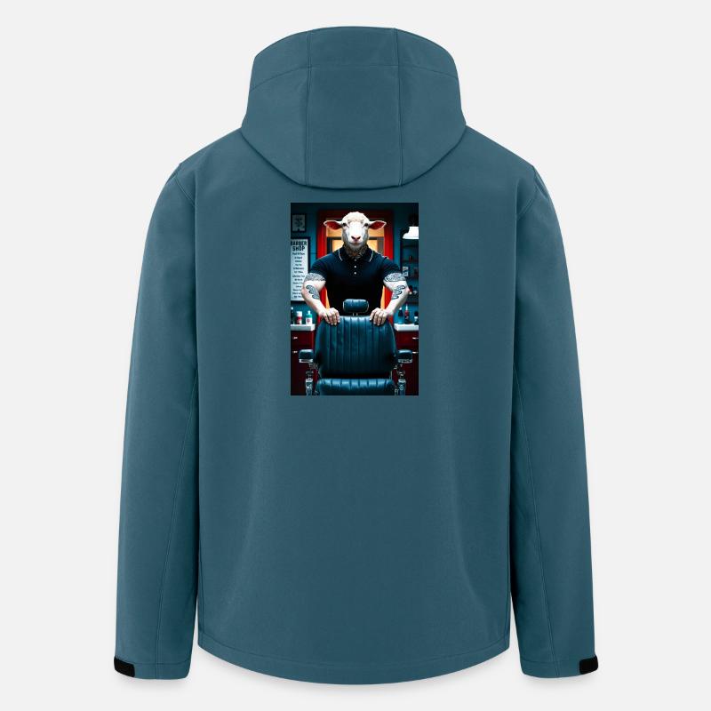 Humanoider Schaf Barbier - Recycelte Männer Softshell-Jacke von Stanley/Stella - Dunkles Petrol