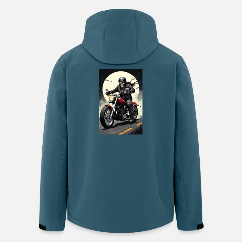 Chopper_Biker_Artwork_Collection_R05 - Recycelte Männer Softshell-Jacke von Stanley/Stella - Dunkles Petrol