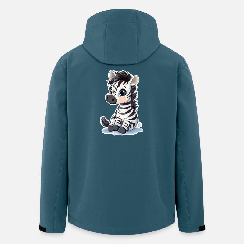 Zebra - Recycelte Männer Softshell-Jacke von Stanley/Stella - Dunkles Petrol