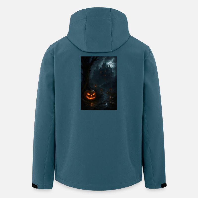 Halloween Gothic Horror - Recycelte Männer Softshell-Jacke von Stanley/Stella - Dunkles Petrol