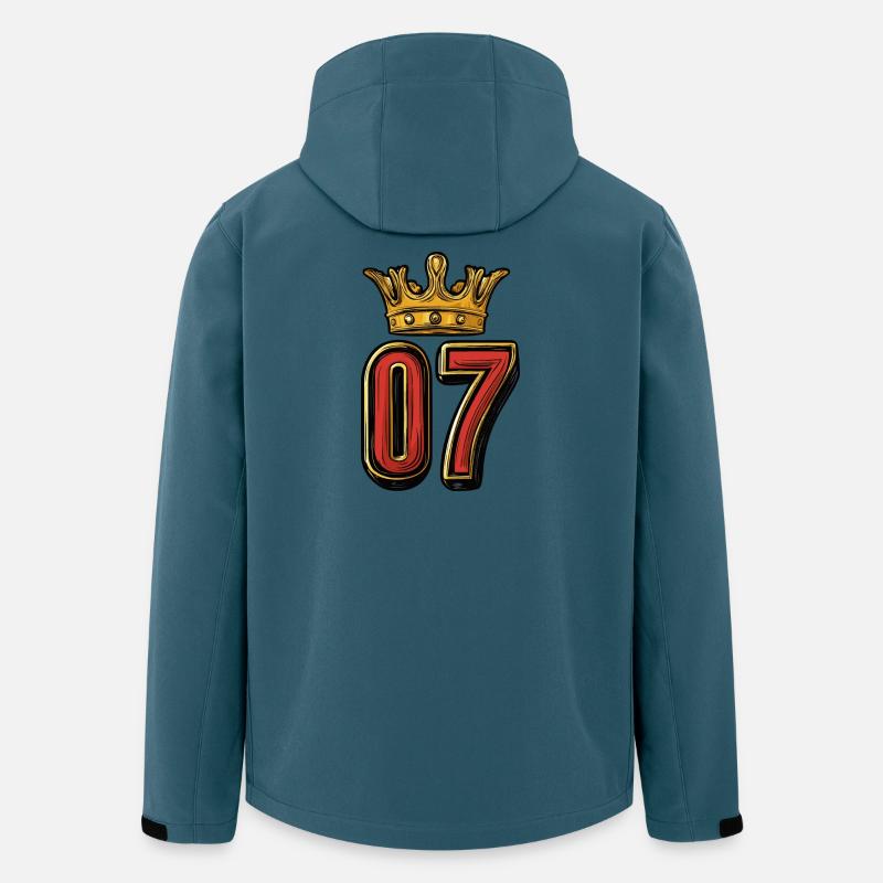 7 Zahl Krone - Recycelte Männer Softshell-Jacke von Stanley/Stella - Dunkles Petrol