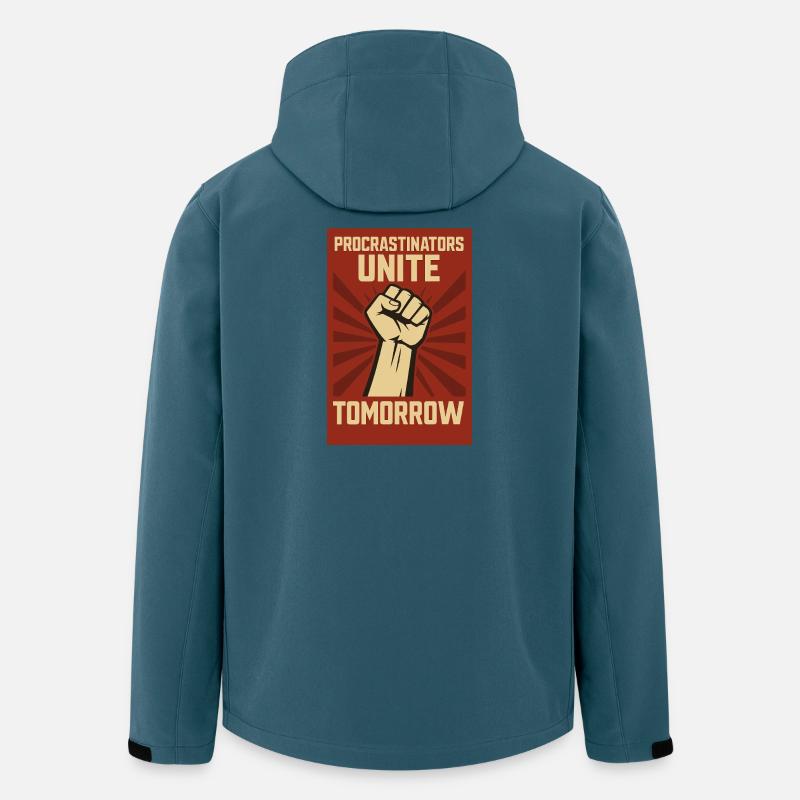 Procrastinators Unite, Tomorrow - Recycelte Männer Softshell-Jacke von Stanley/Stella - Dunkles Petrol
