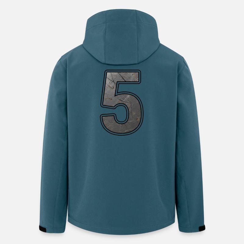 Rostiges 5 Design - Recycelte Männer Softshell-Jacke von Stanley/Stella - Dunkles Petrol