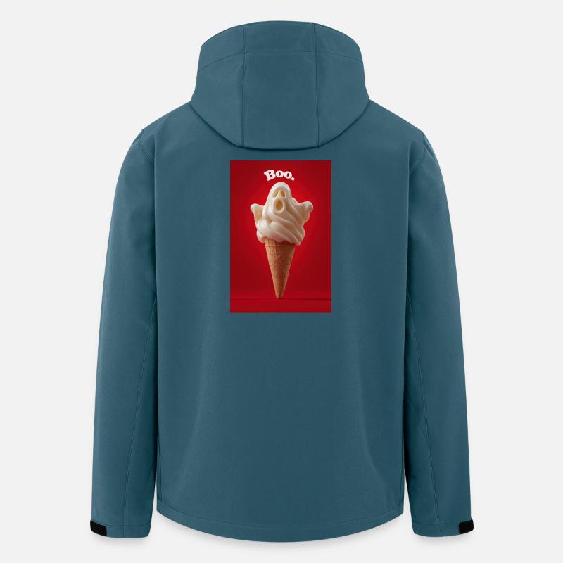 Boo Ghost Eiswaffel - Recycelte Männer Softshell-Jacke von Stanley/Stella - Dunkles Petrol