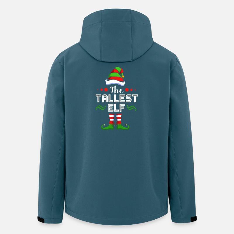 Elfe Elf Cadeau de Noël - Veste softshell homme en polyester recyclé Stanley/Stella - bleu pétrole foncé