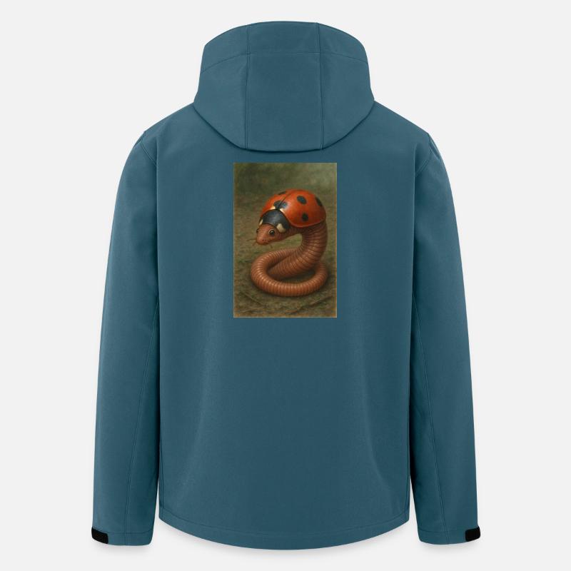 Marienkäfer und Regenwurm - Recycelte Männer Softshell-Jacke von Stanley/Stella - Dunkles Petrol
