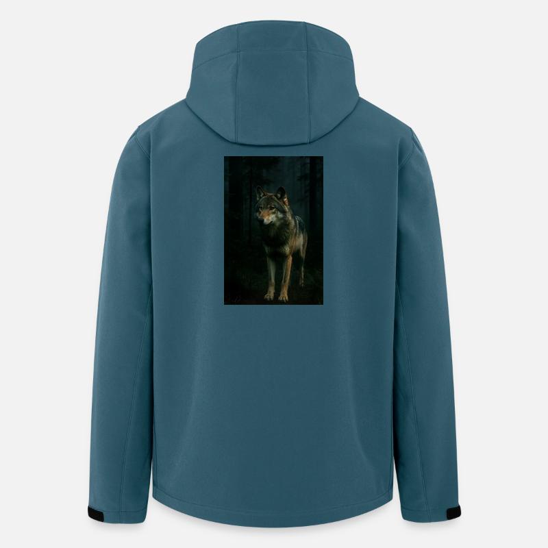Wildtiere, Wölfe - Recycelte Männer Softshell-Jacke von Stanley/Stella - Dunkles Petrol