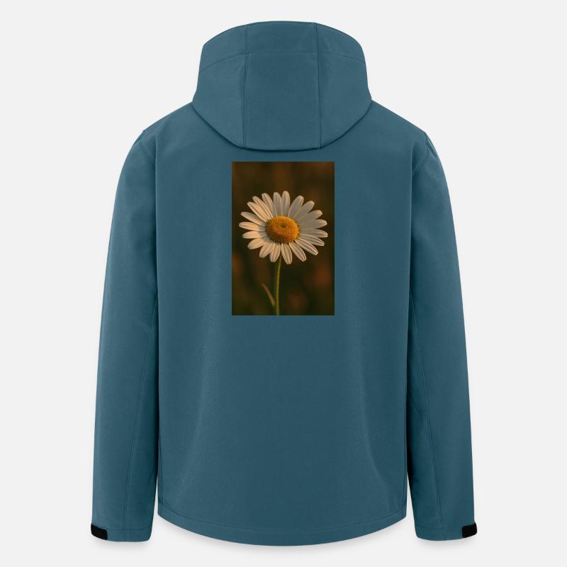 Natur - Blumen - Gänseblümchen - Recycelte Männer Softshell-Jacke von Stanley/Stella - Dunkles Petrol