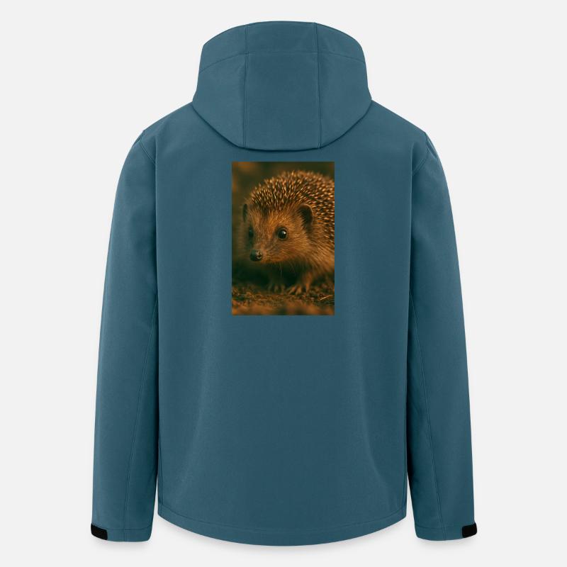 Tiere - Igel - Recycelte Männer Softshell-Jacke von Stanley/Stella - Dunkles Petrol