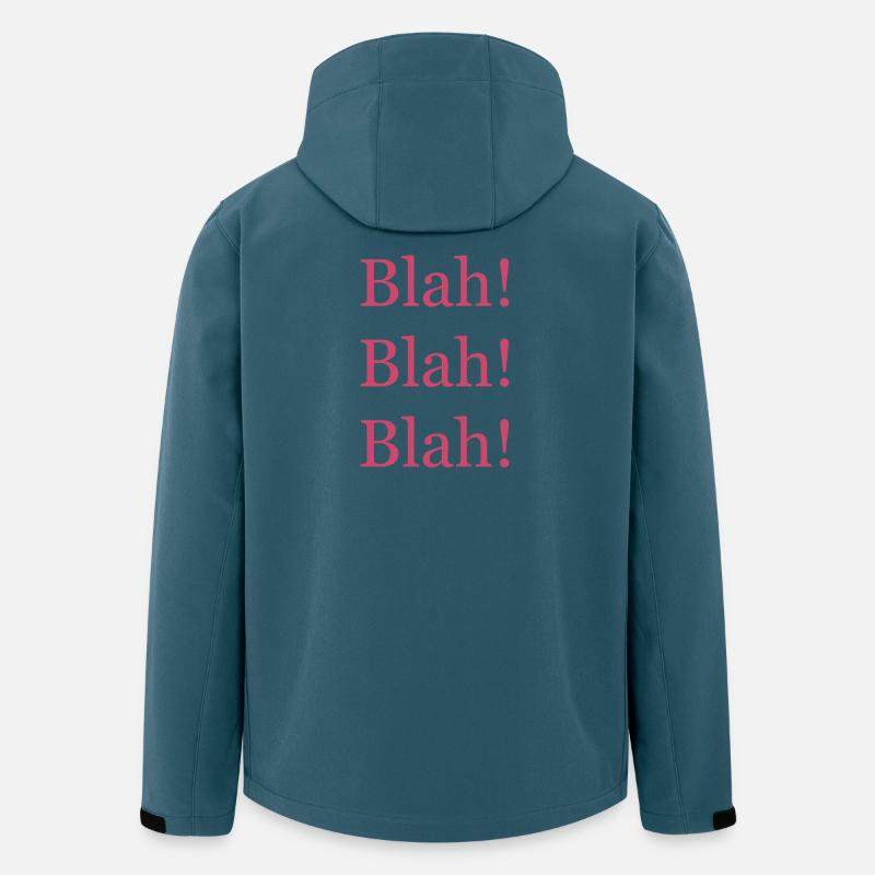 BlahBlahBlah TShirt  - Recycelte Männer Softshell-Jacke von Stanley/Stella - Dunkles Petrol