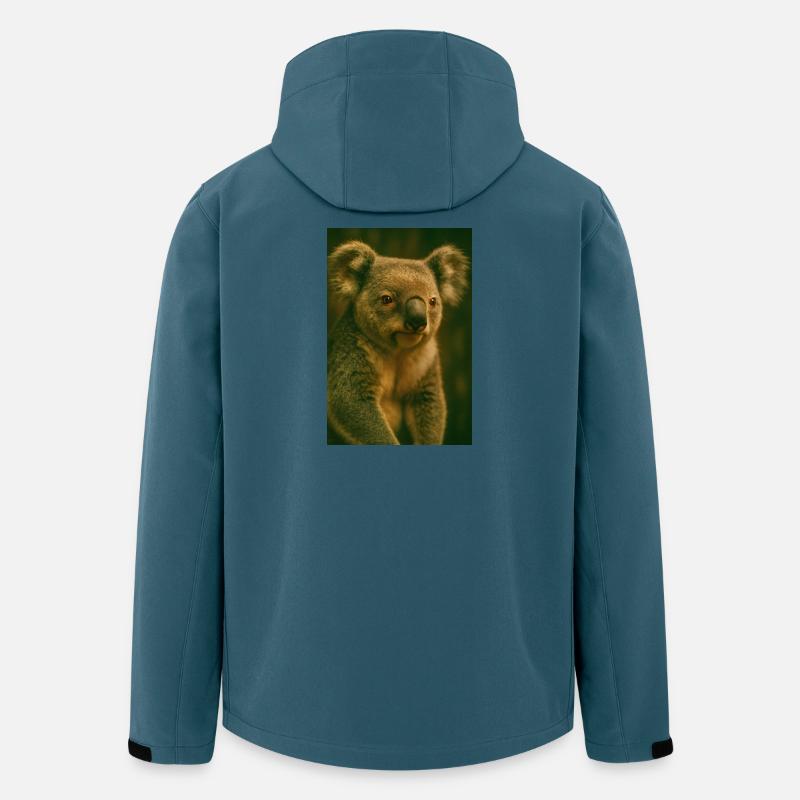 Tiere - Koala - Recycelte Männer Softshell-Jacke von Stanley/Stella - Dunkles Petrol