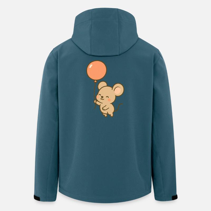 Ballon-Maus Laune - Recycelte Männer Softshell-Jacke von Stanley/Stella - Dunkles Petrol