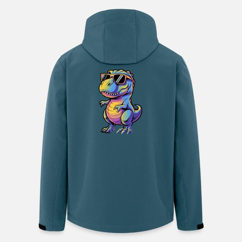 Cool dinosaur with sunglasses - Men’s Recycled Softshell Jacket by Stanley/Stella - stargazer