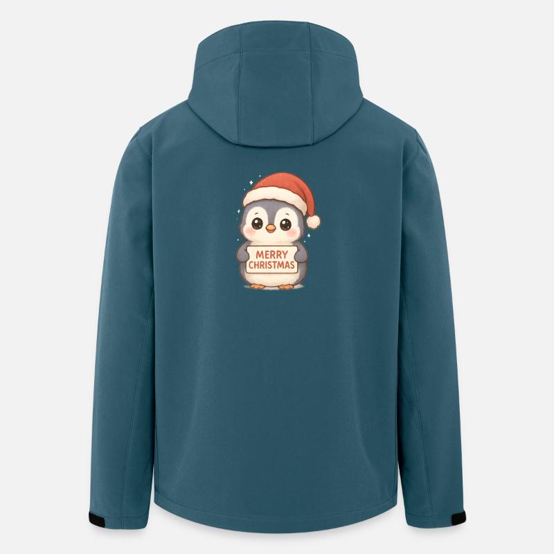Ugly Christmas Pinguin Weihnachtsgeschenk - Recycelte Männer Softshell-Jacke von Stanley/Stella - Dunkles Petrol