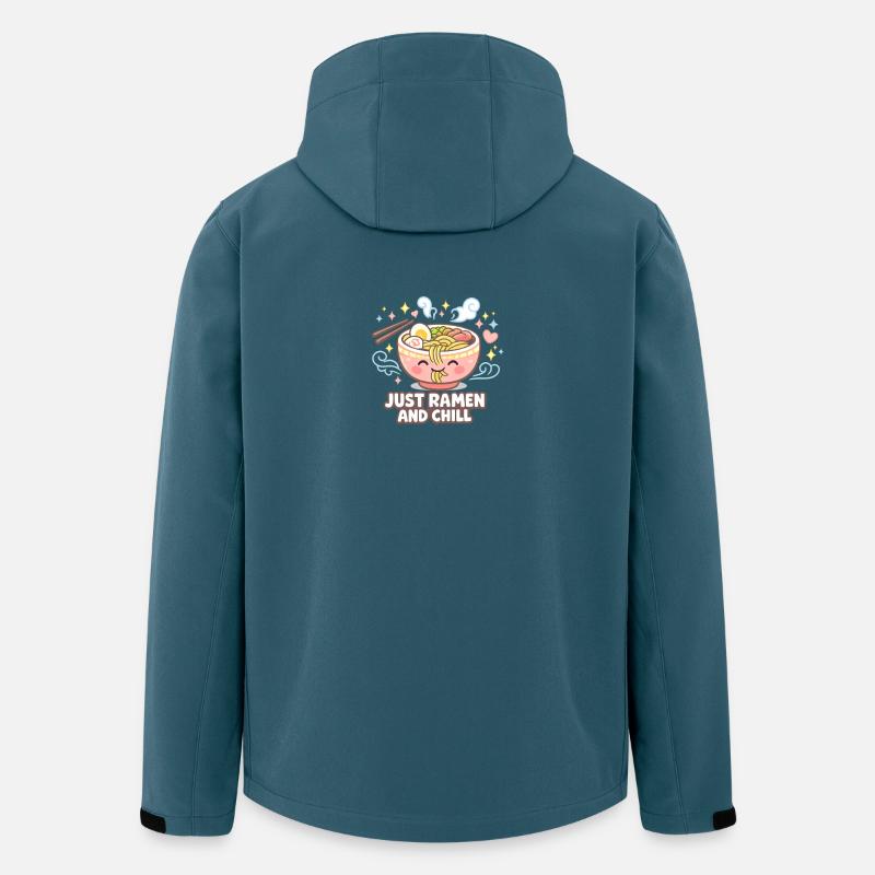 Ramen and Chill - Recycelte Männer Softshell-Jacke von Stanley/Stella - Dunkles Petrol