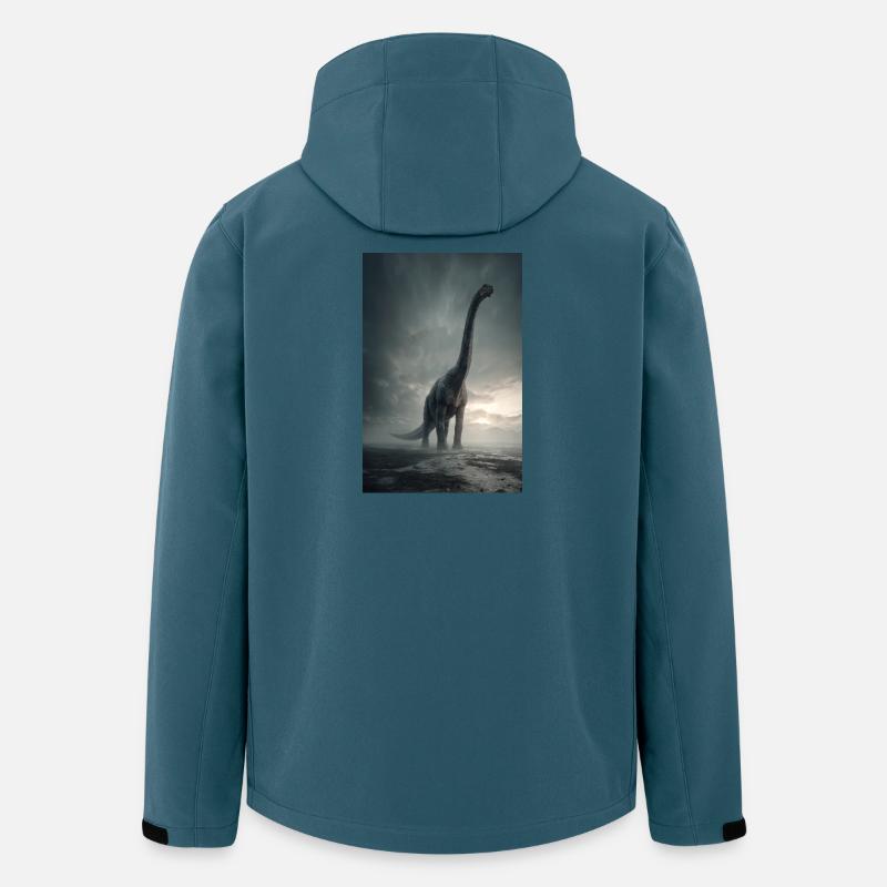 Aube du sauropode brouillé - Veste softshell homme en polyester recyclé Stanley/Stella - bleu pétrole foncé