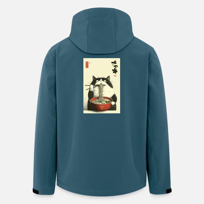 Neko Noodle Joy - Recycelte Männer Softshell-Jacke von Stanley/Stella - Dunkles Petrol