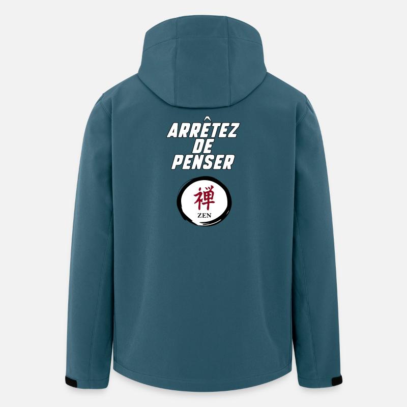 Hör auf zu denken - Recycelte Männer Softshell-Jacke von Stanley/Stella - Dunkles Petrol