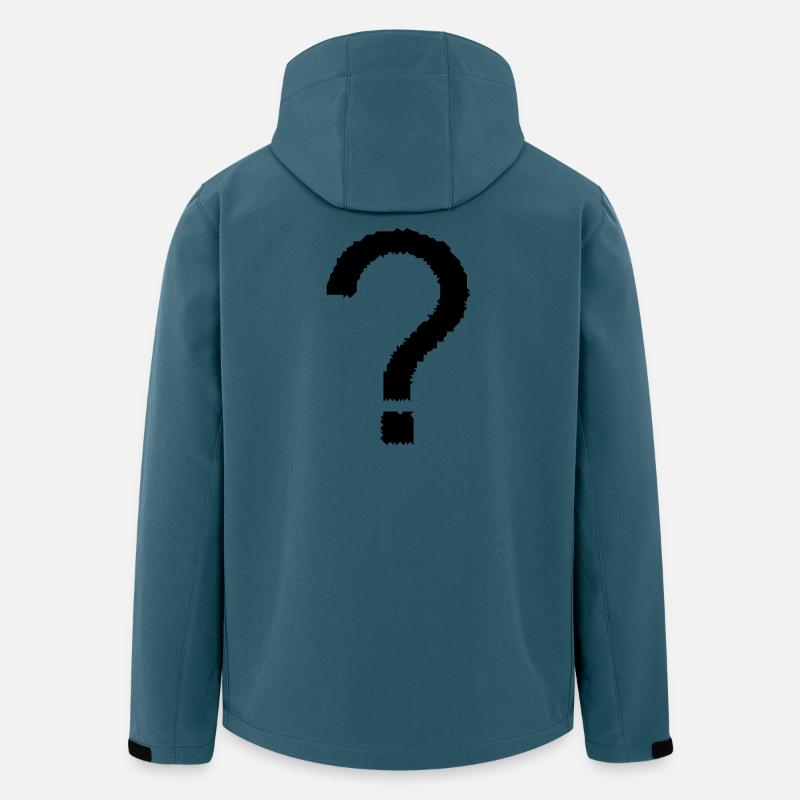 point d'interrogation - Veste softshell homme en polyester recyclé Stanley/Stella - bleu pétrole foncé