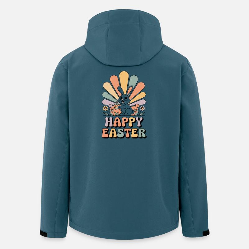 Pastel bunny in Easter rays - Men’s Recycled Softshell Jacket by Stanley/Stella - stargazer